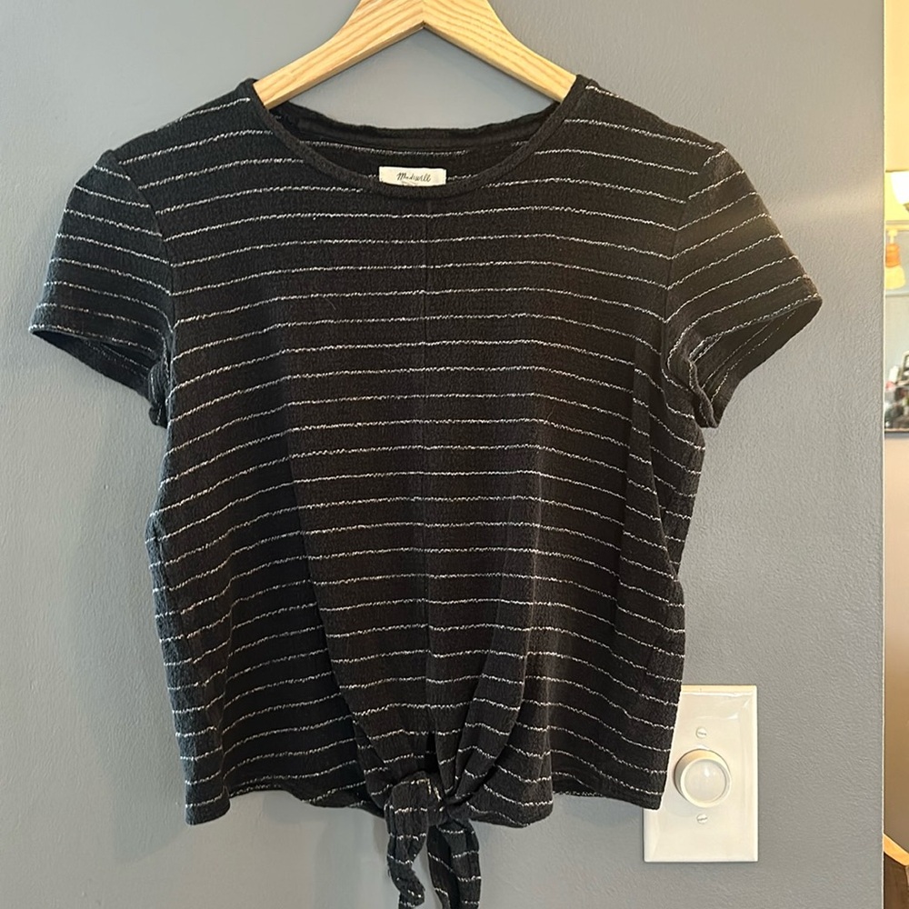 Madewell Striped Tie Tee